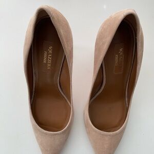 Aquazzura Women's Tan Suede Pumps